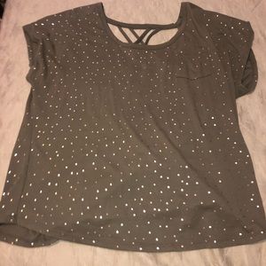 LANE BRYANT GLITTERY TOP
